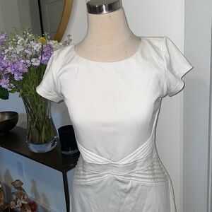 Ellen Tracy Sheath Dress Ivory White Cream